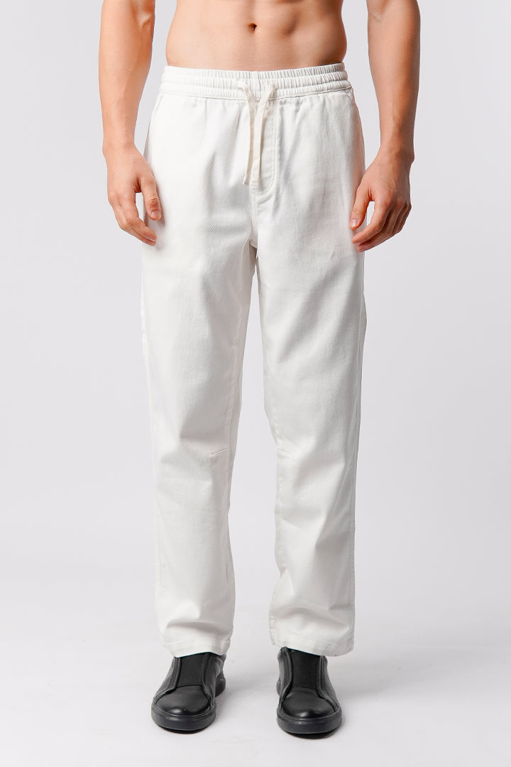 Straight Jogger Pants - White