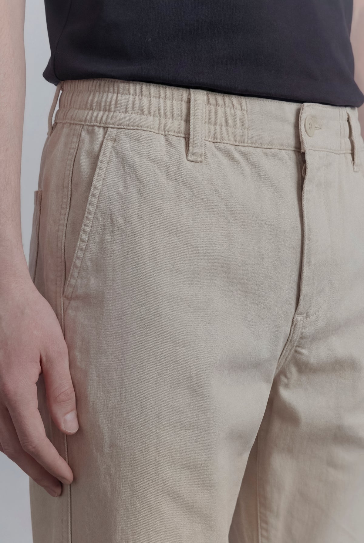 Pleated Pants - Cream - FA alternate view