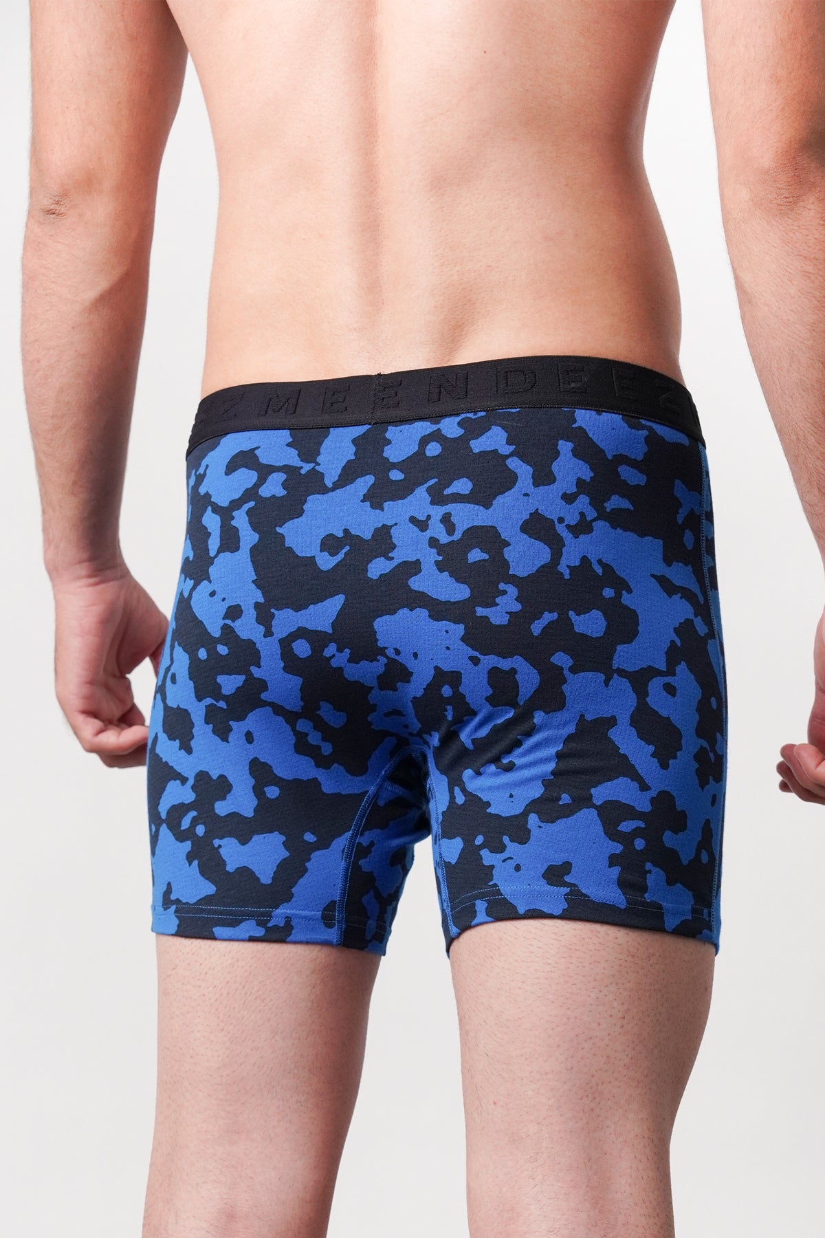 Printed All Day Boxers - Blue - FA alternate view