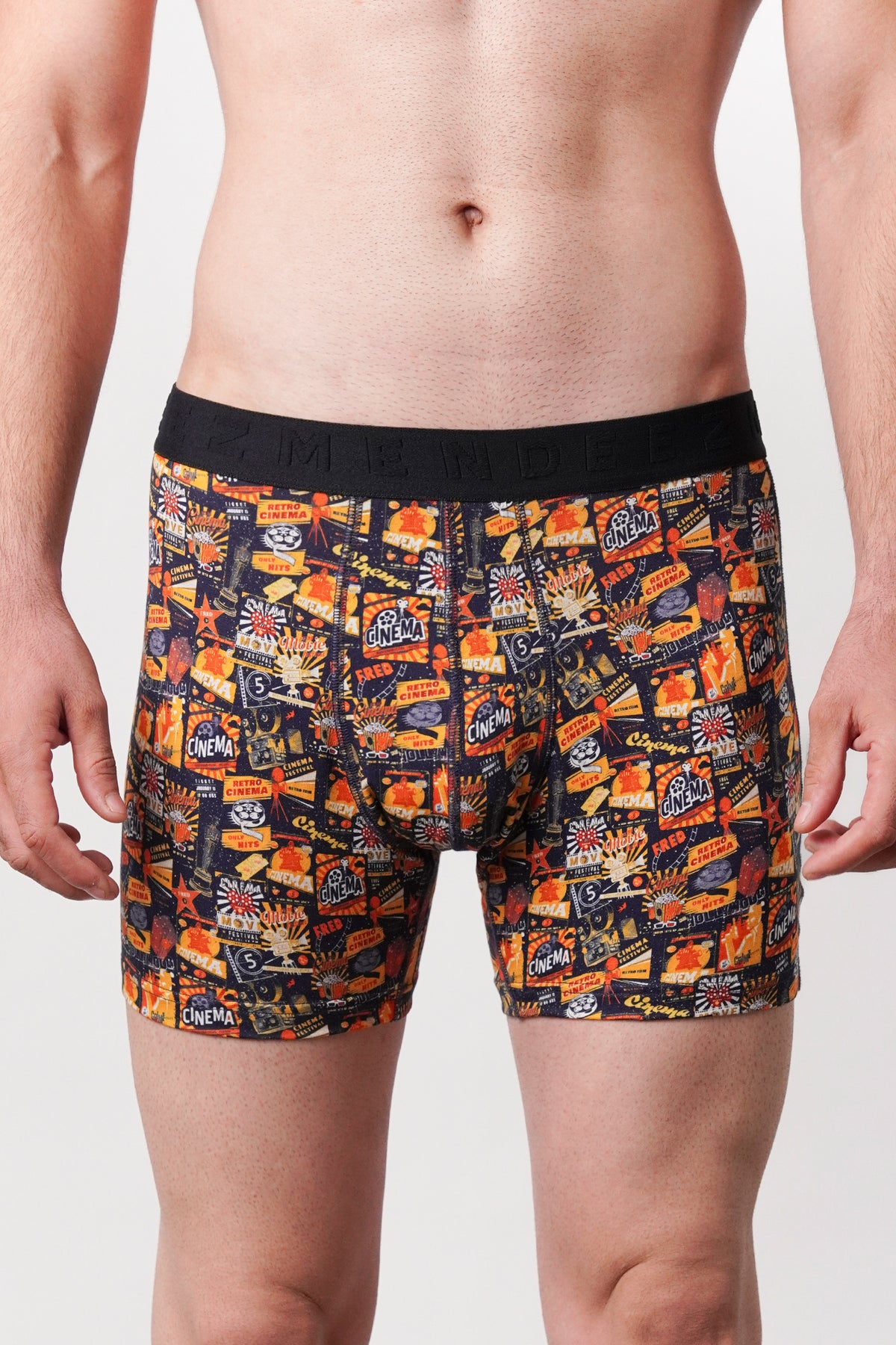 Printed All Day Boxers - Orange - FA