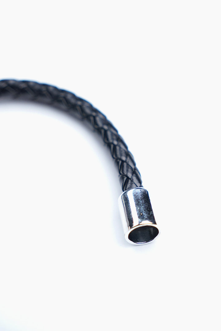 Black Silver Nail Bracelet