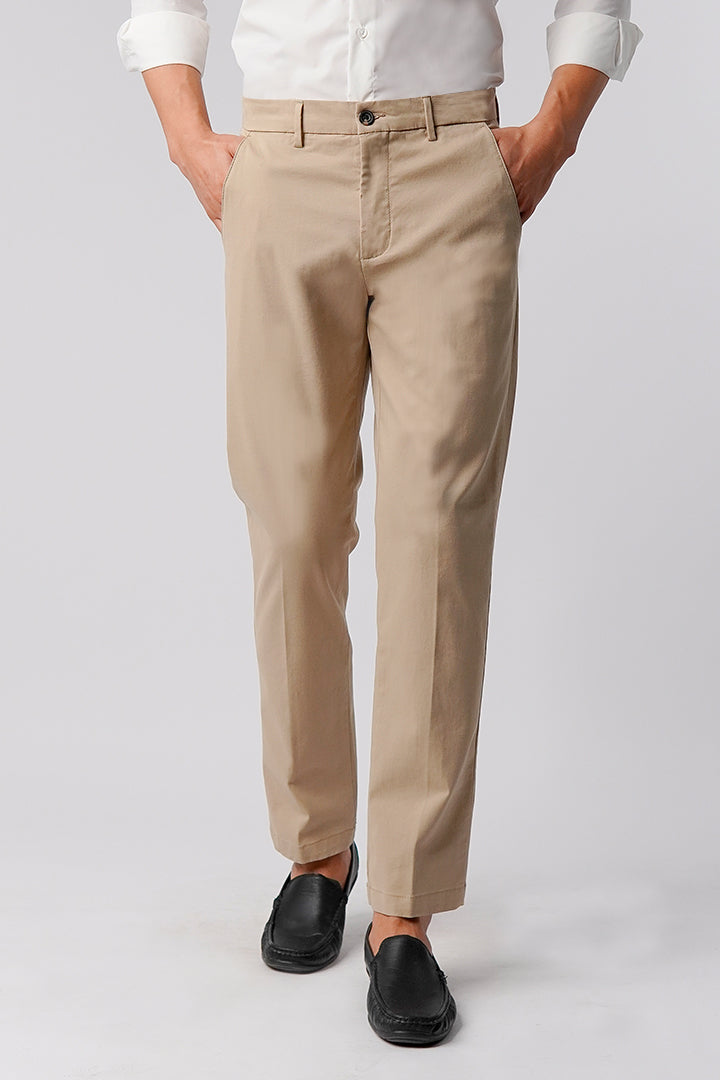Straight Fit Chinos - Beige