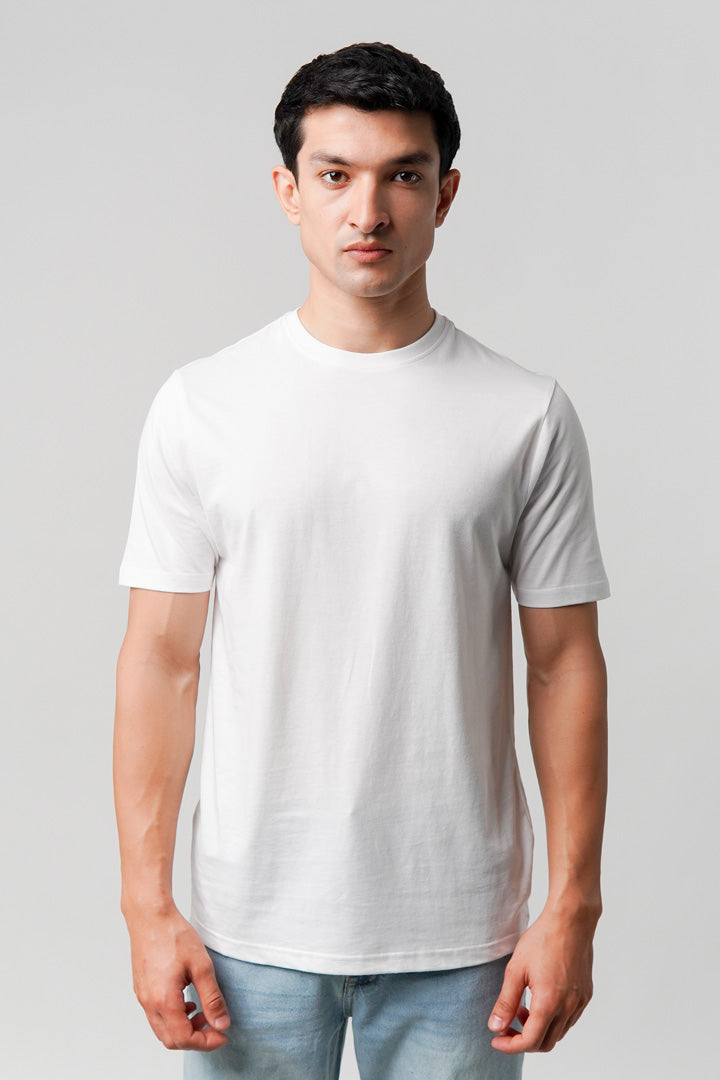 Regular Fit Crew Neck T-Shirt - White