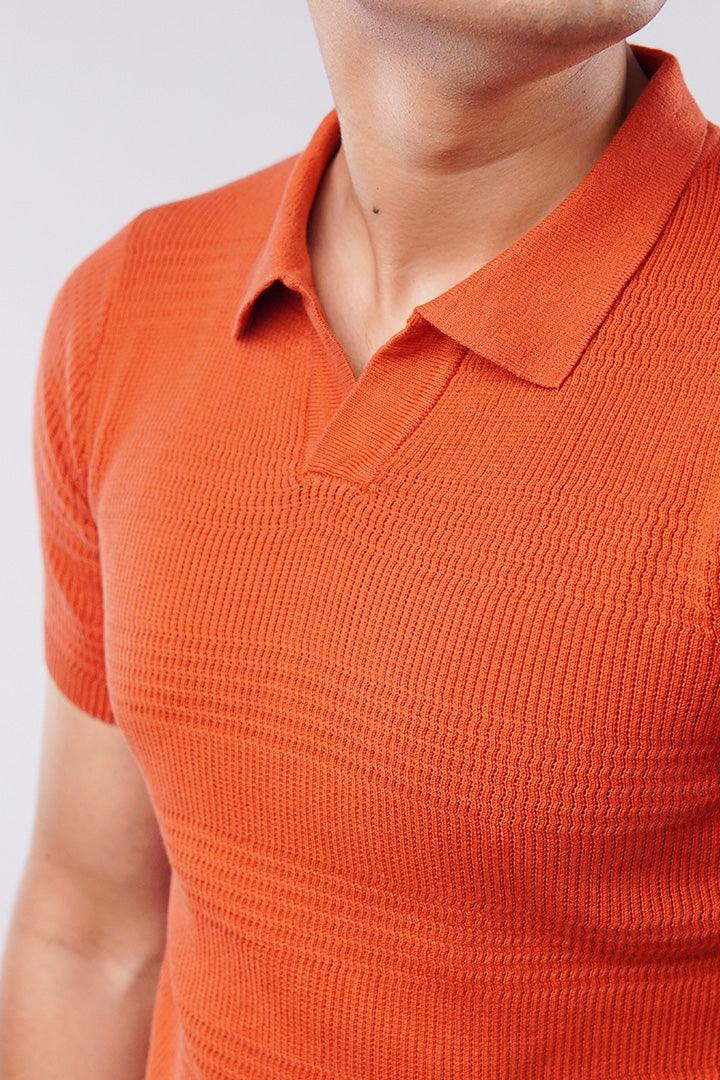 Johnny Collar Polo Shirt - Orange alternate view