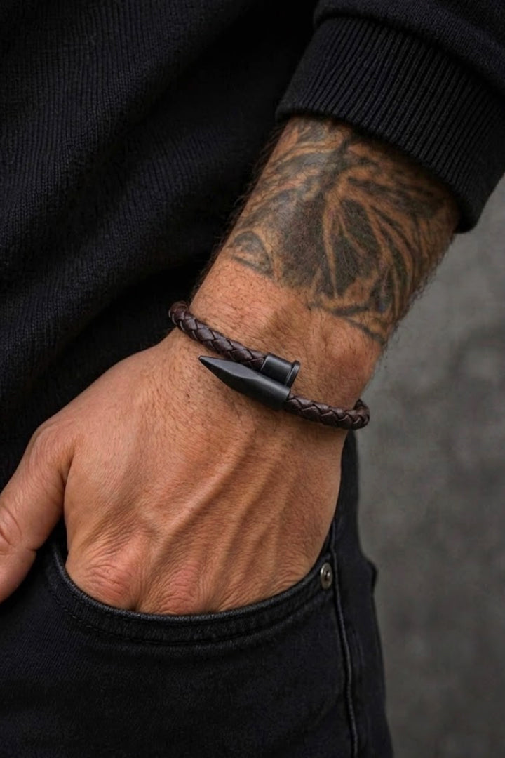 Dark Brown Black Nail Bracelet alternate view