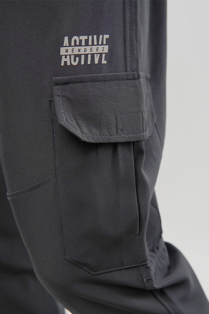 Cargo Jogger Pants - Grey - FA alternate view