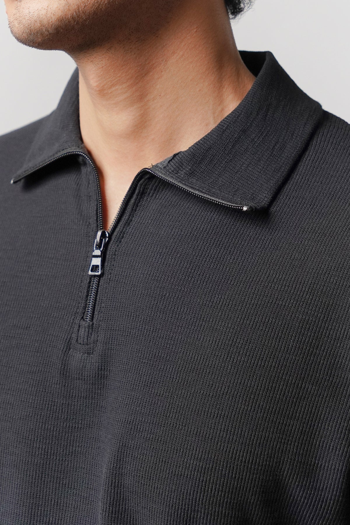 Quarter-Zip Sweatshirt - Black