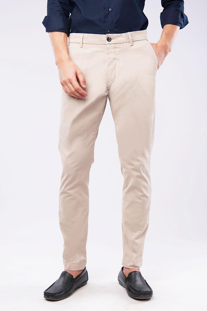 Slim Fit Chinos - Beige