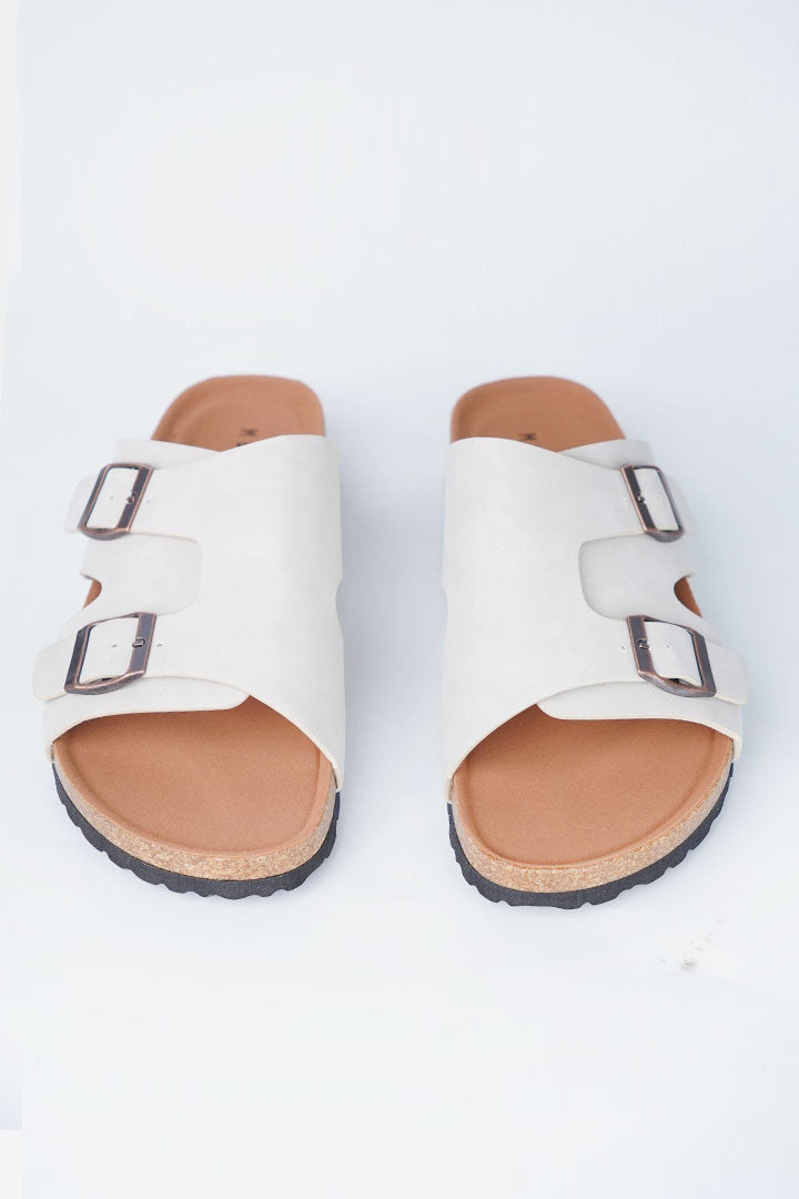 Buckle Slides - Off White alternate view