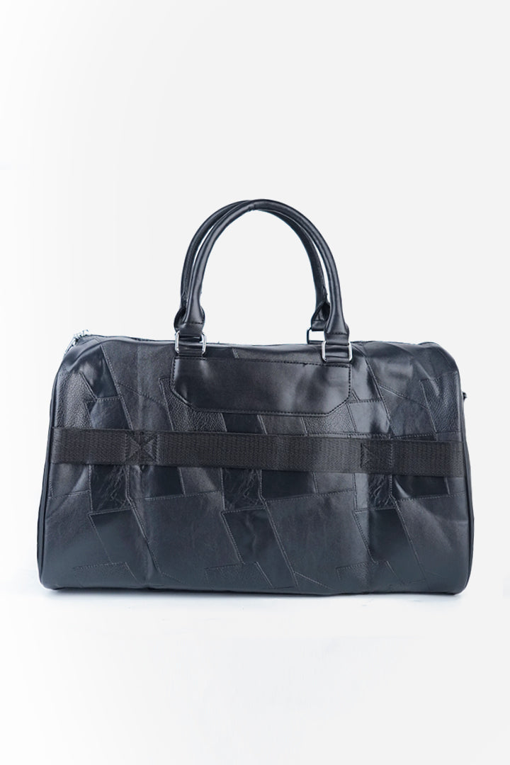 Patchwork Duffle Bag - Black