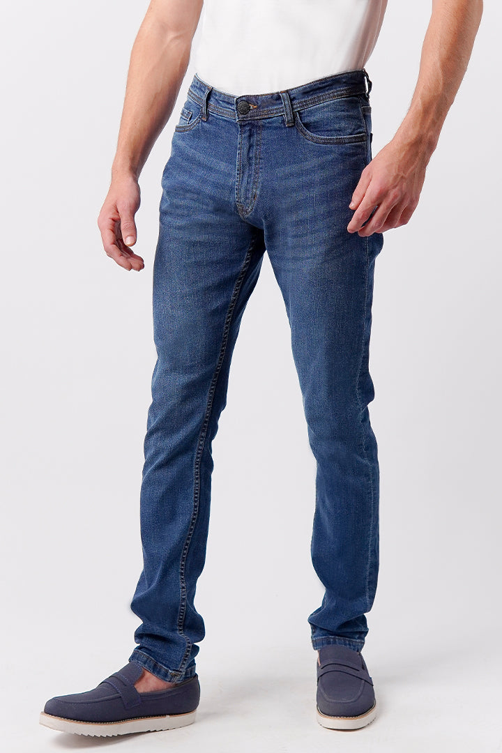 Slim Fit Denim - Medium Blue