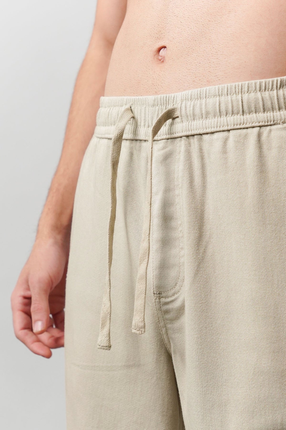 Straight Jogger Pants - Cream alternate view