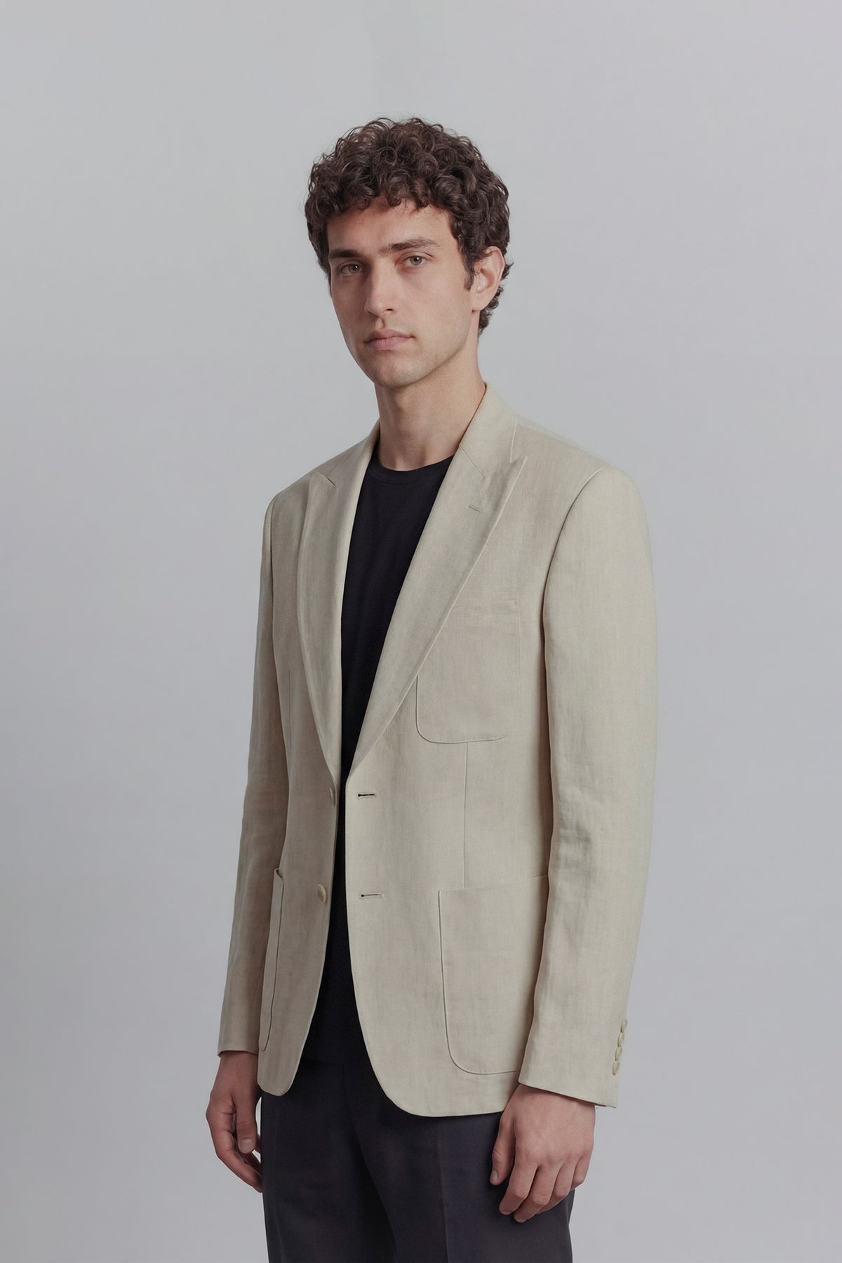Linen Blazer - Cream