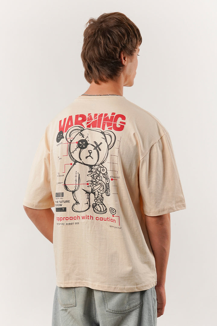 Box Fit Tee - Beige
