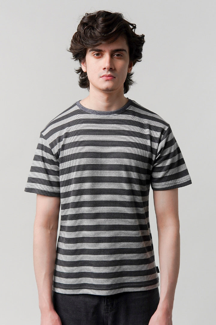 Striped T-Shirt - Grey