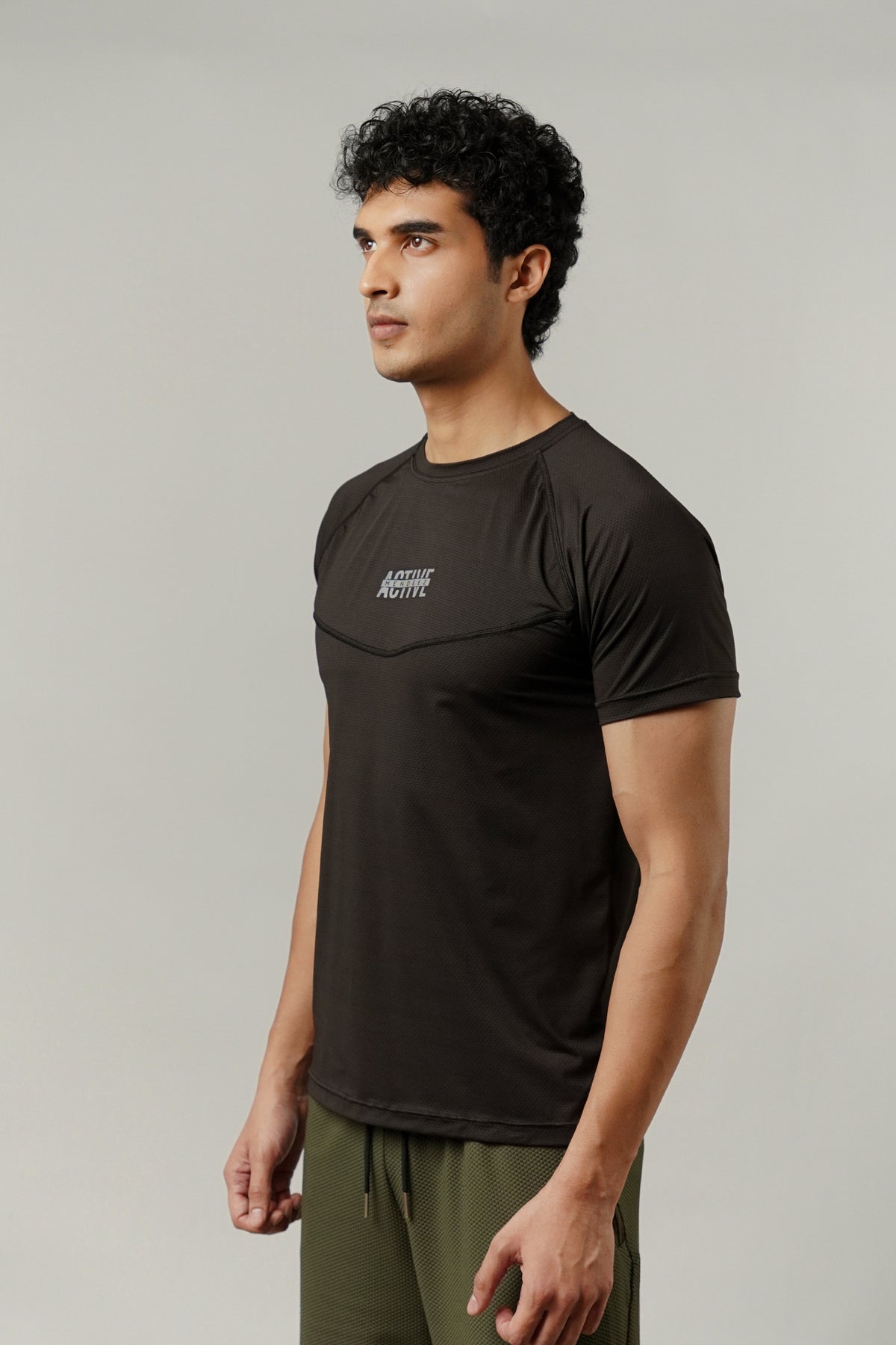 Textured T-Shirt - Black