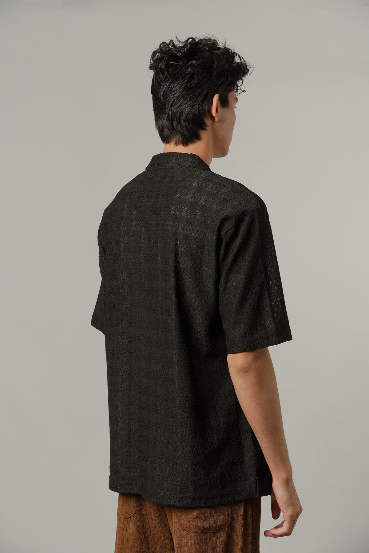 Burnout Cuban Shirt - Black - FA
