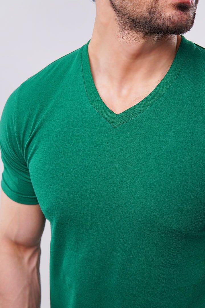 V-Neck T-Shirt - Green alternate view