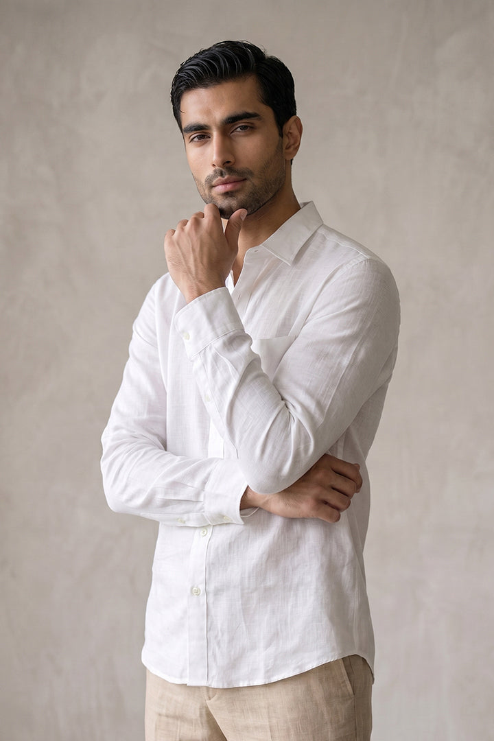 Linen Shirt - White