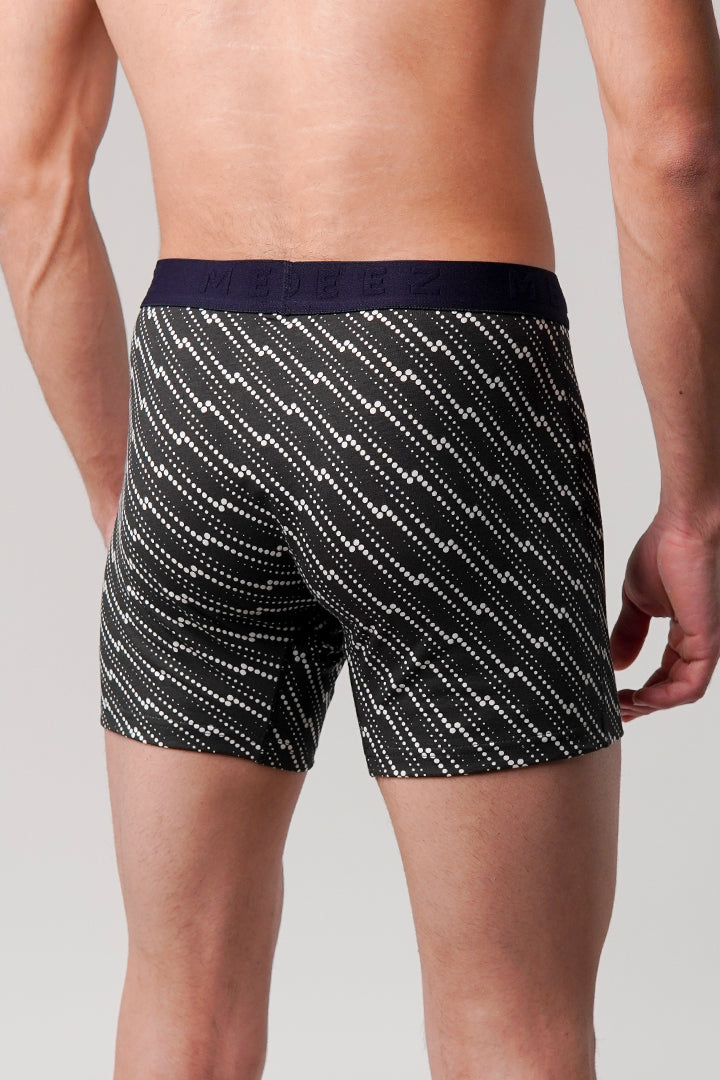Printed Ball Pouch Boxer - Black alternate view