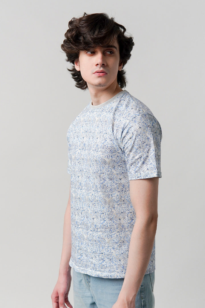 Printed T-Shirt - Blue
