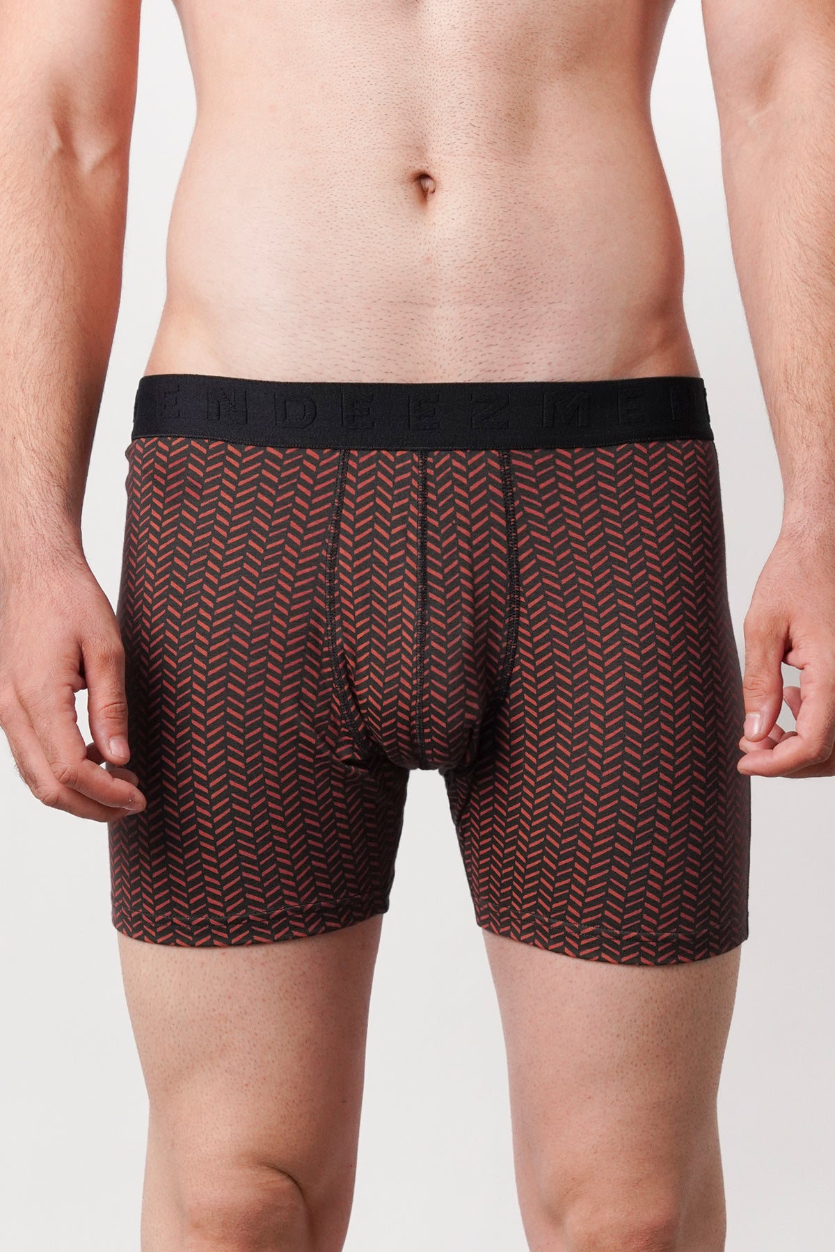 Printed All Day Boxers - Wine - FA