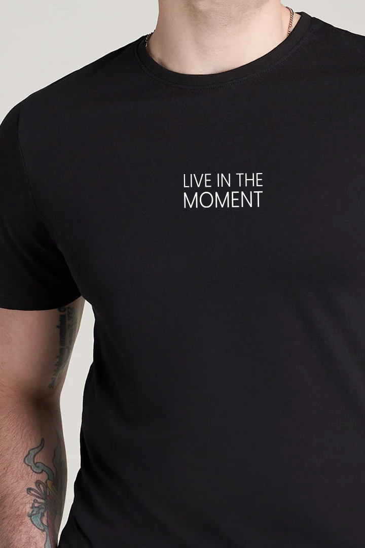 Printed Graphic Tee - Black alternate view