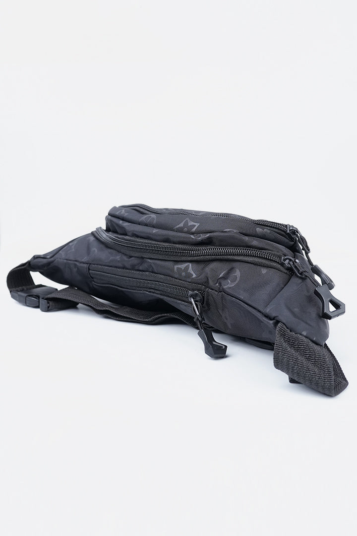 Motif Waist Bag - Black