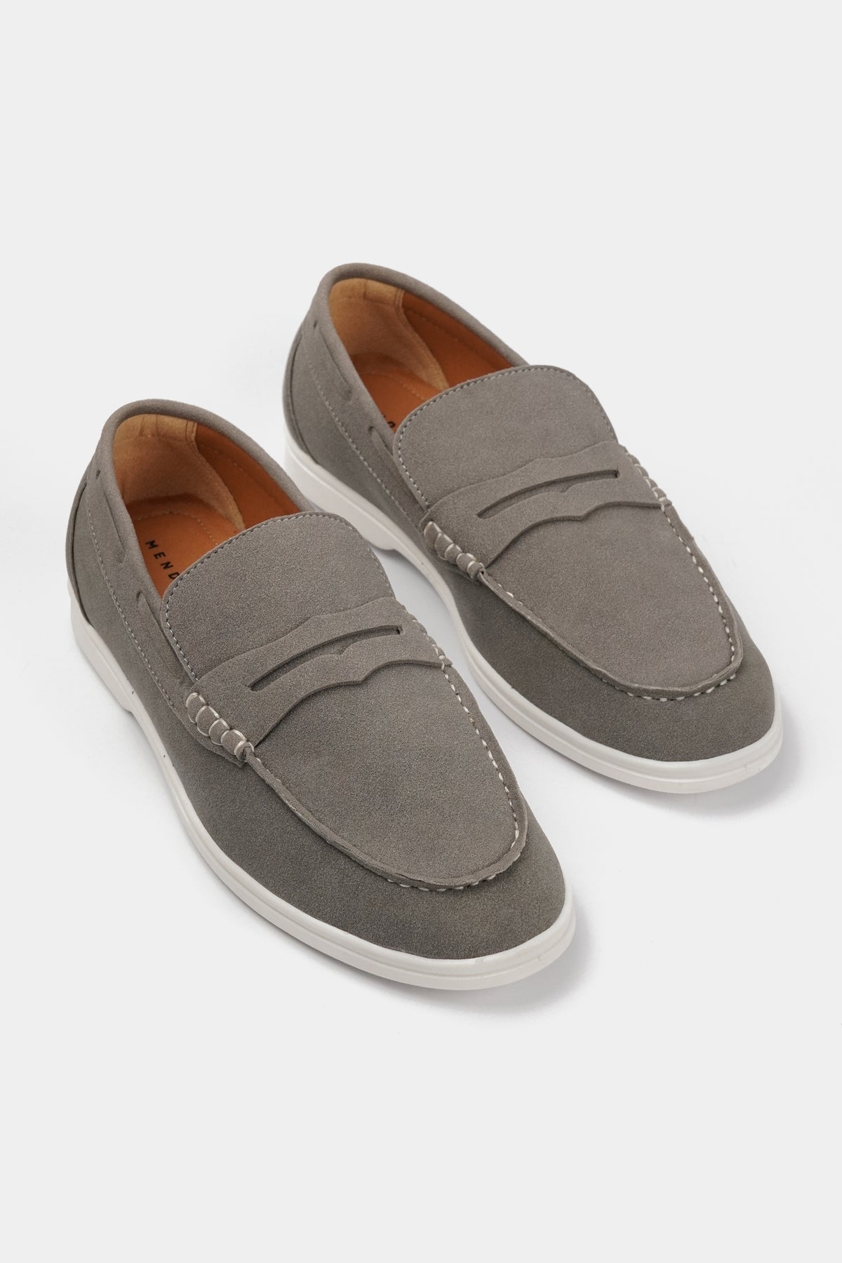 Penny Suede Loafers - Grey alternate view