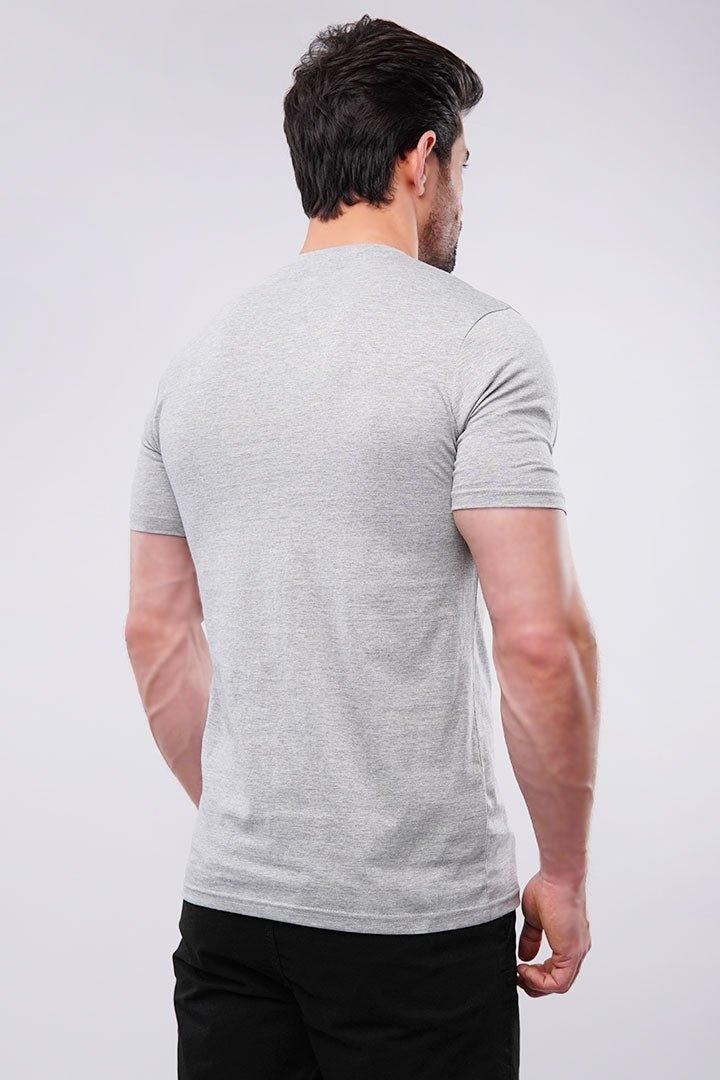 V-Neck T-Shirt - Heather Grey