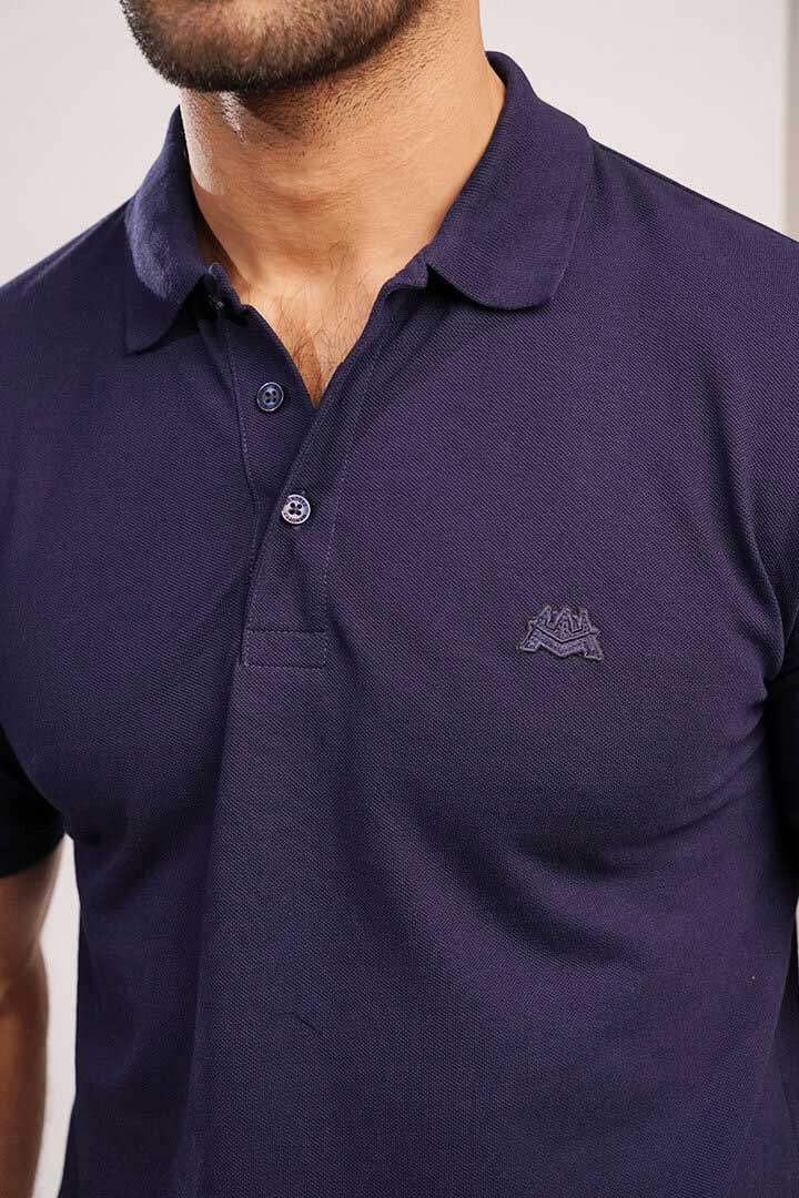Polo Shirt - Navy Blue - FA alternate view