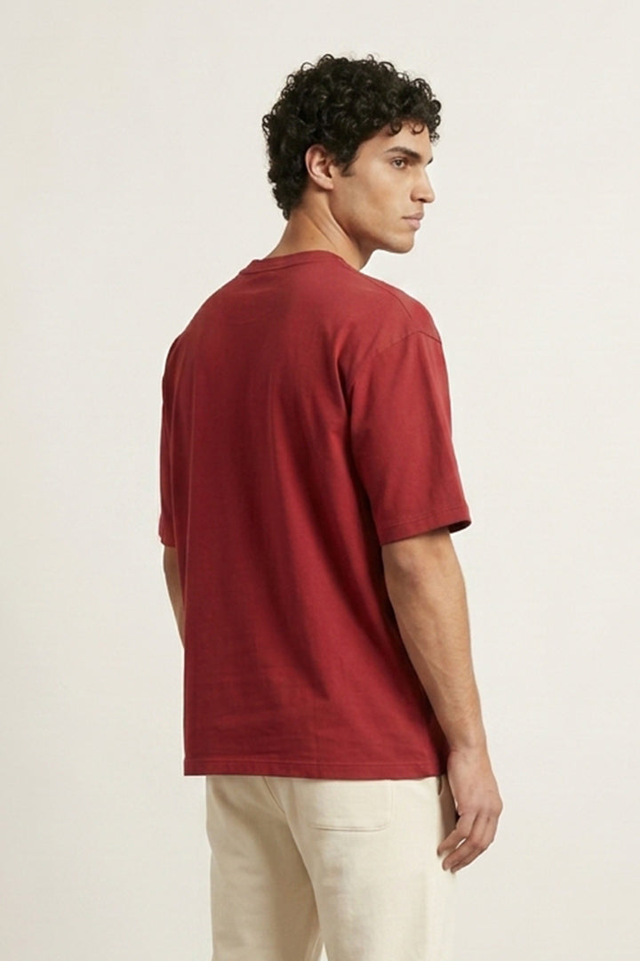 Maroon Oversized T-Shirt