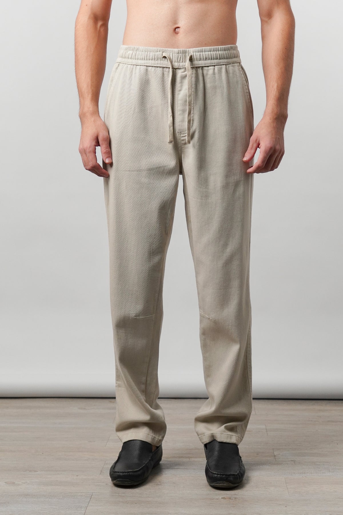 Straight Jogger Pants - Sand