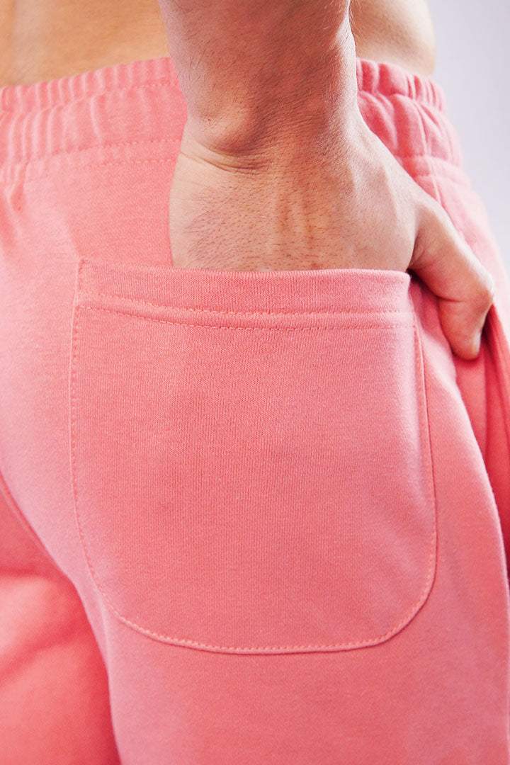 Terry Cargo Shorts - Coral Pink - FA
