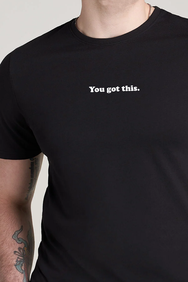 Printed Graphic Tee - Black alternate view