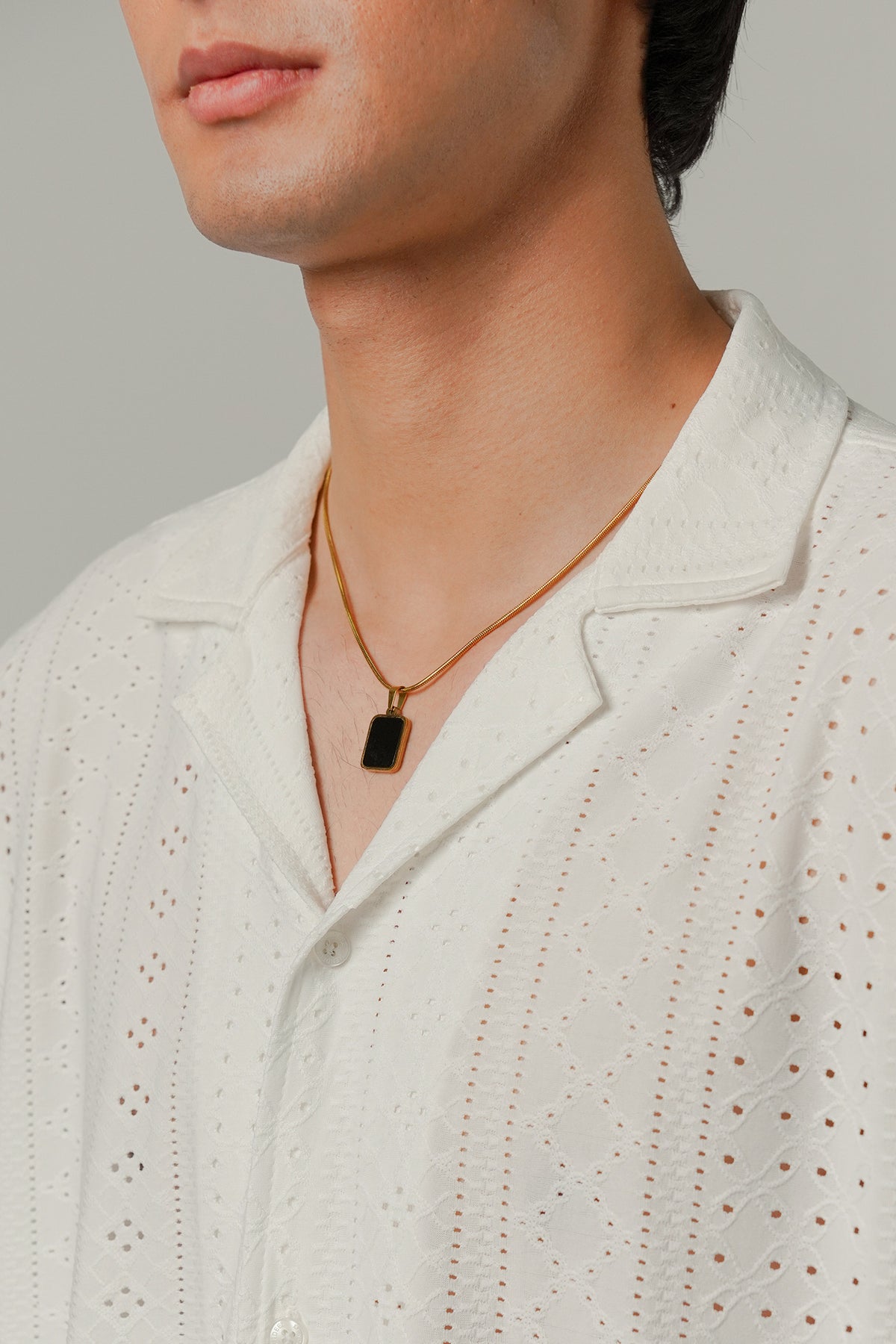 Burnout Cuban Shirt - White