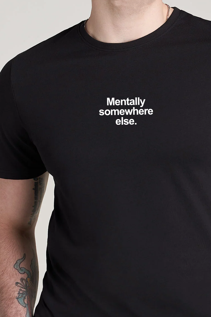 Printed Graphic Tee - Black alternate view