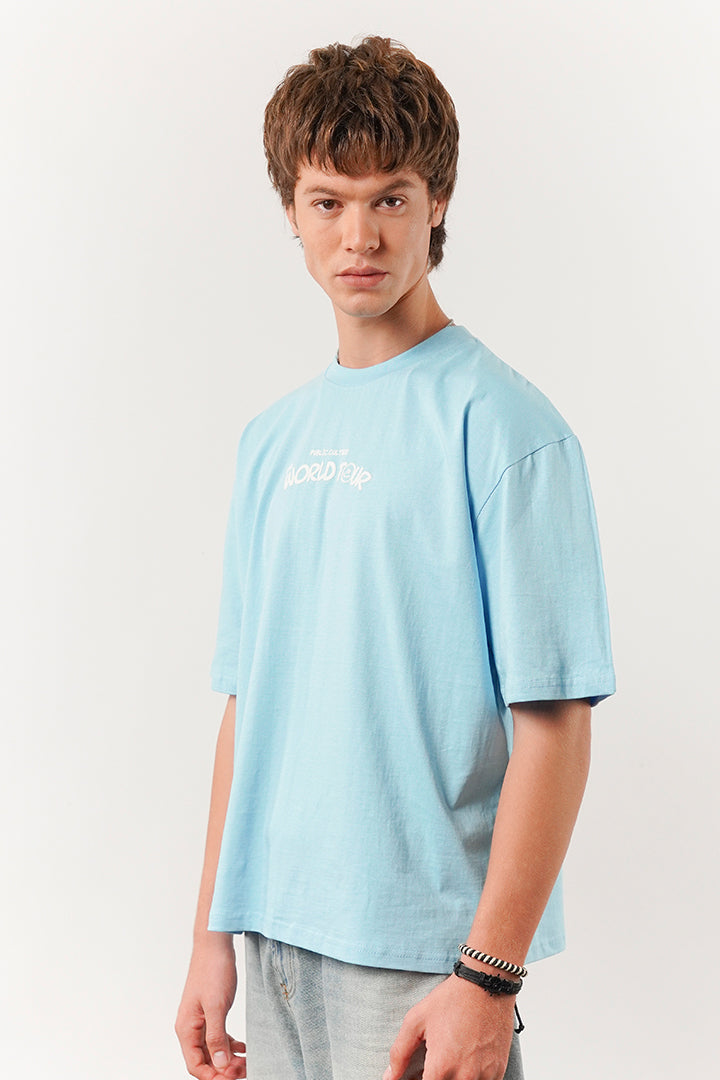 Box Fit Tee - Sky Blue - FA alternate view