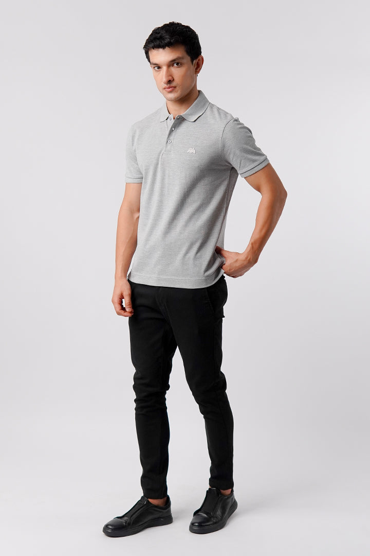Regular Fit Polo Shirt - Heather Grey