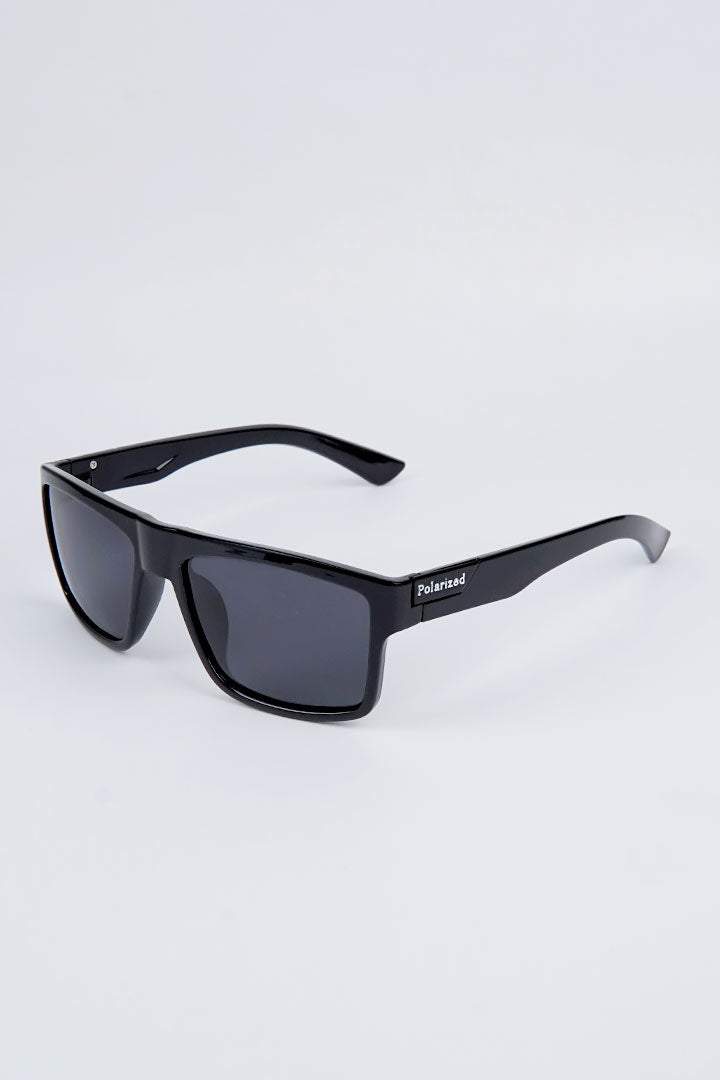 Wayfarer Polarized Sunglasses - Black