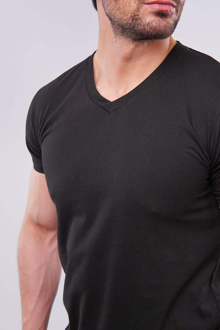 V-Neck T-Shirt - Black alternate view