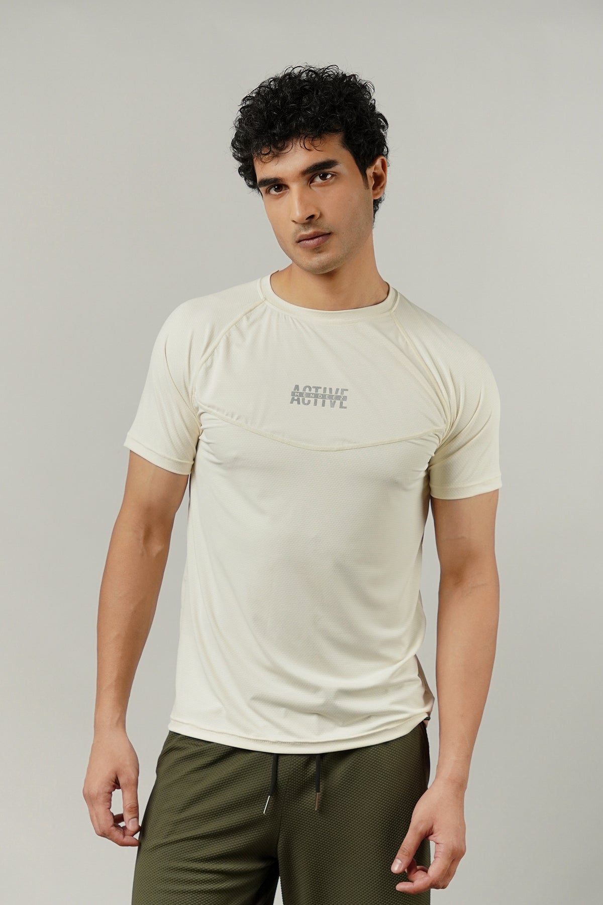 Textured T-Shirt - Cream