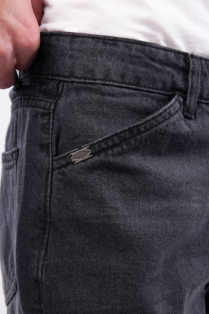 Straight Fit Denim - Faded Black alternate view