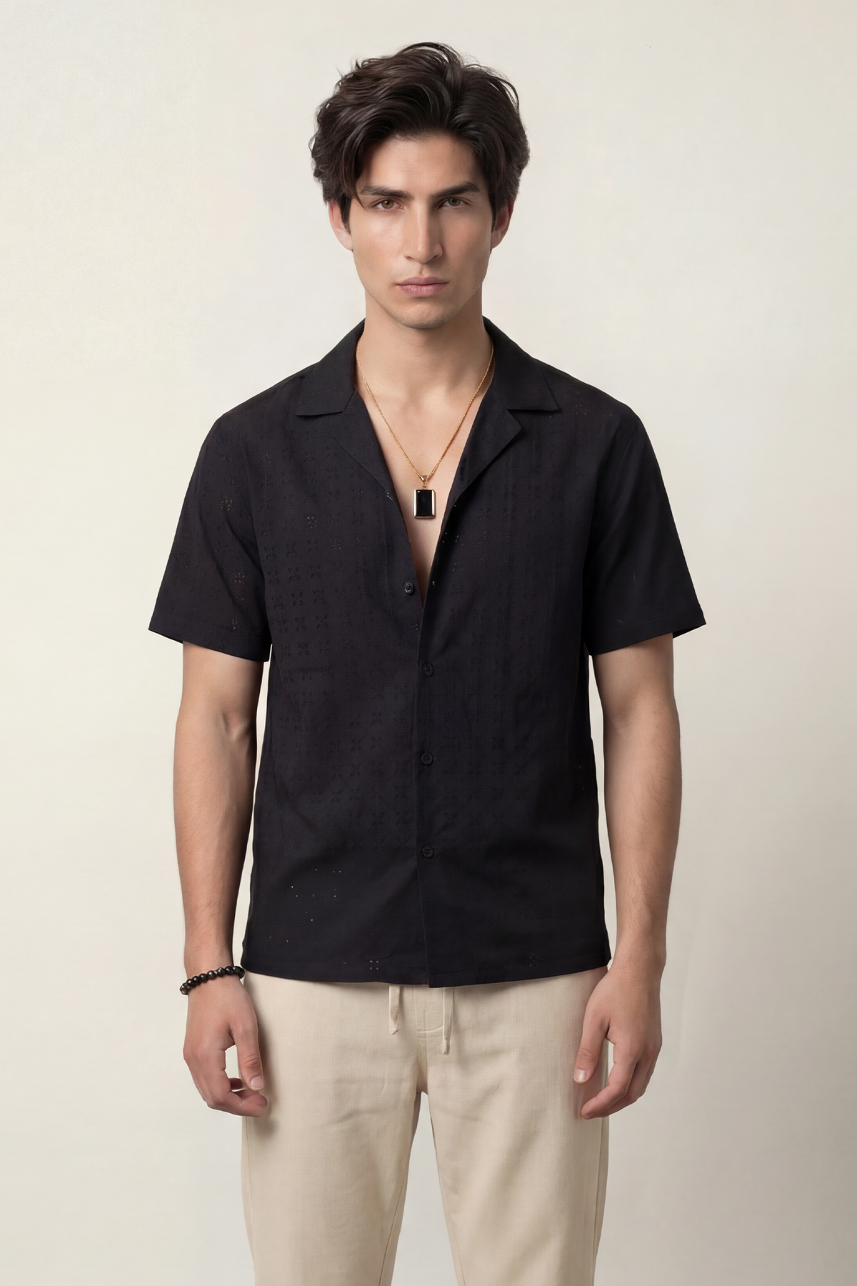 Cuban Shirt - Black - FA