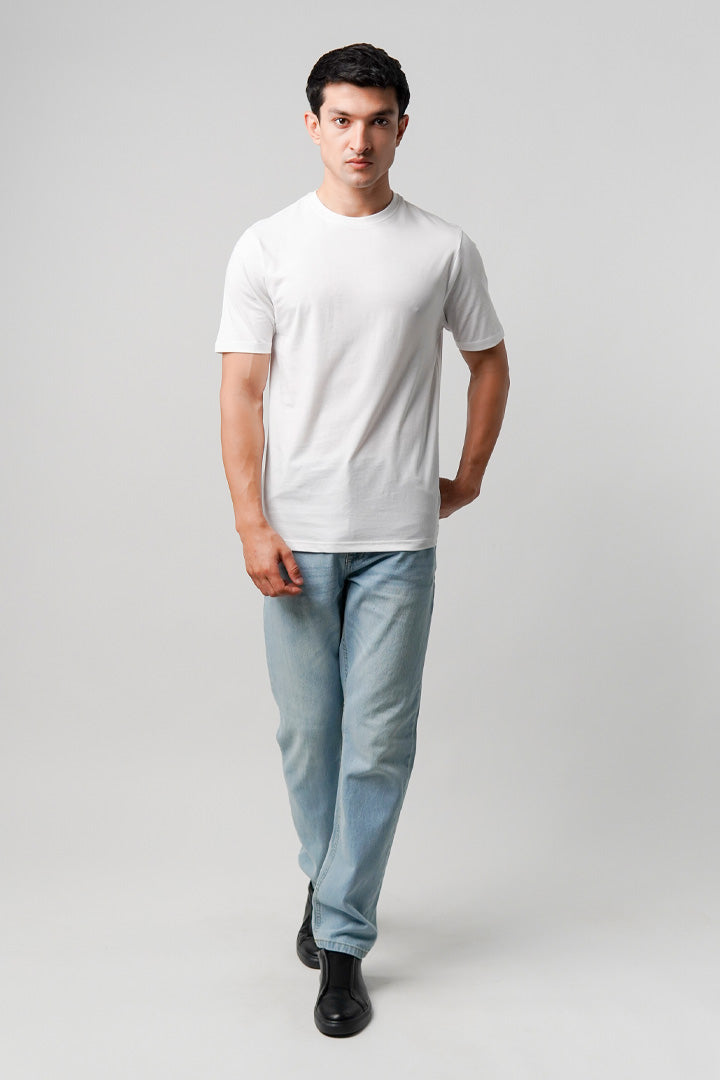 Regular Fit Crew Neck T-Shirt - White