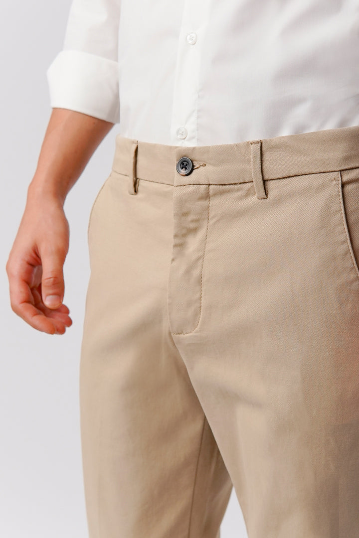 Straight Fit Chinos - Beige alternate view