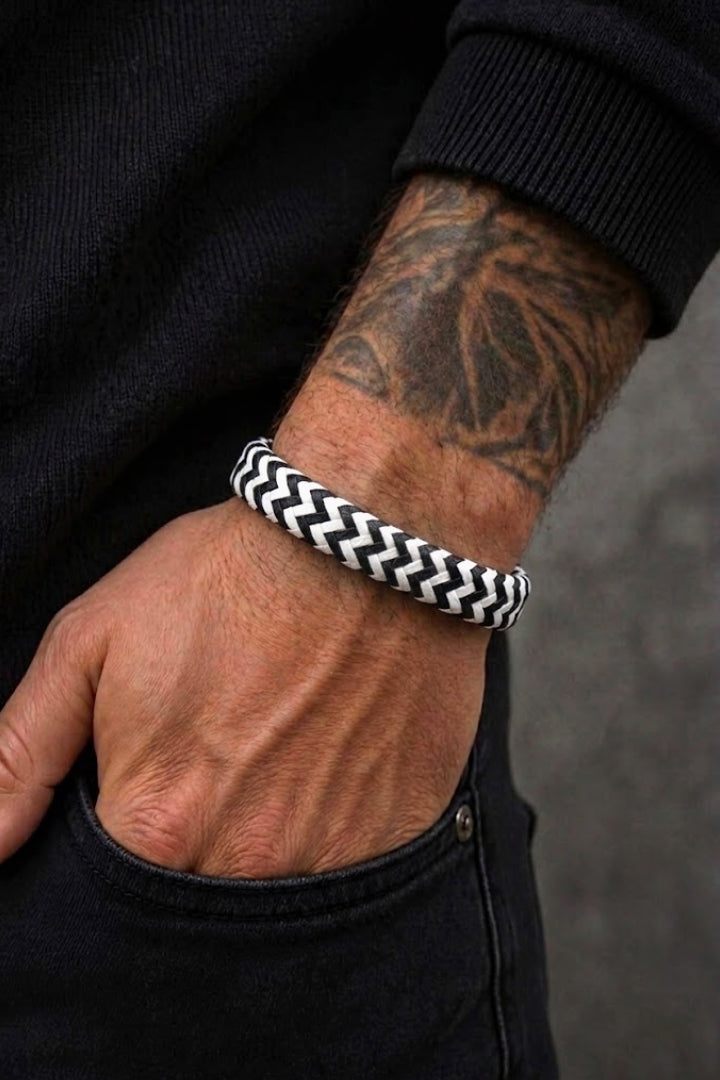 Monochrome Braided Bracelet alternate view