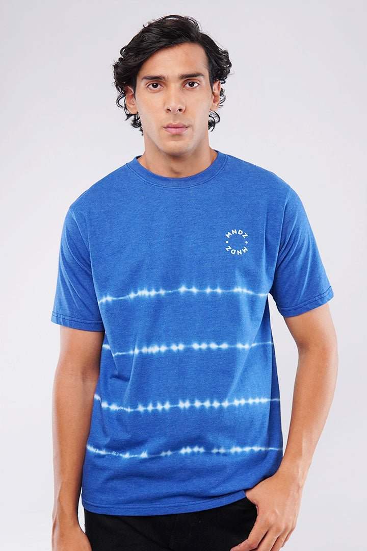 Electric Blue Tie and Dye T-shirt