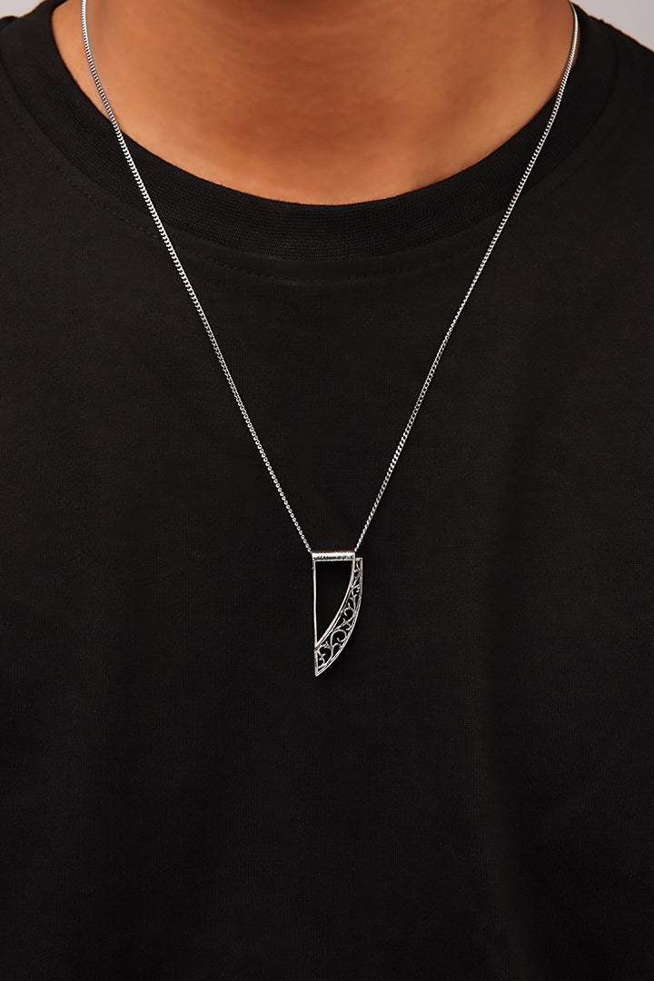 Ornament Claw Pendant - Silver alternate view