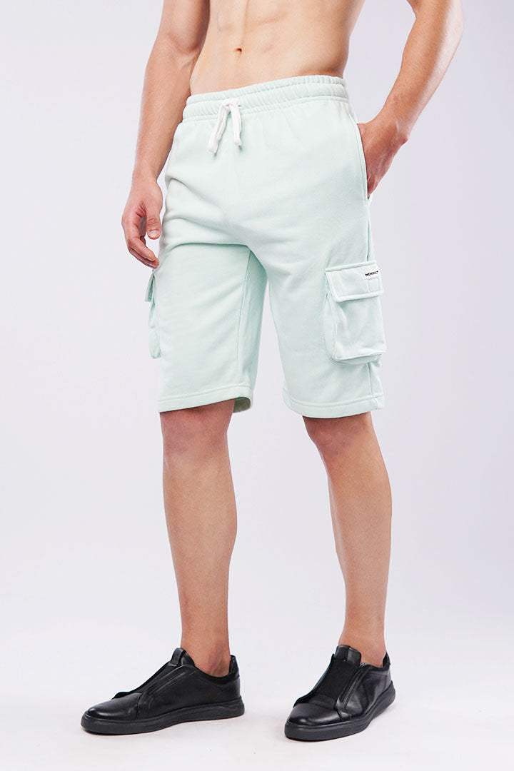 Terry Cargo Shorts - Mint Green - FA